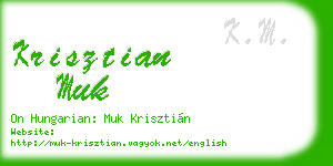 krisztian muk business card